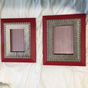 Lazy Susan Leather photo frames